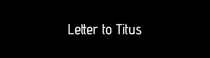 Letter to Titus